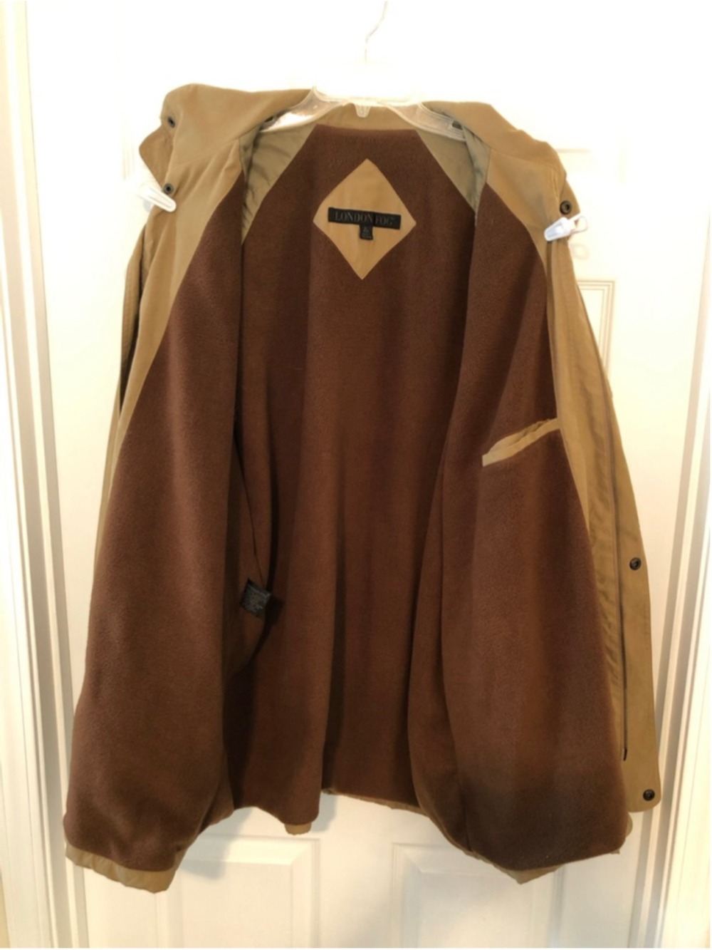 London Fog Utility Barn Jacket Gorpcore Field Coat Workwear Soft Suede Feel XL - Picture 12 of 12